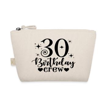 30th Birthday Crew - Bio-Täschchen - Natur - Vorne
