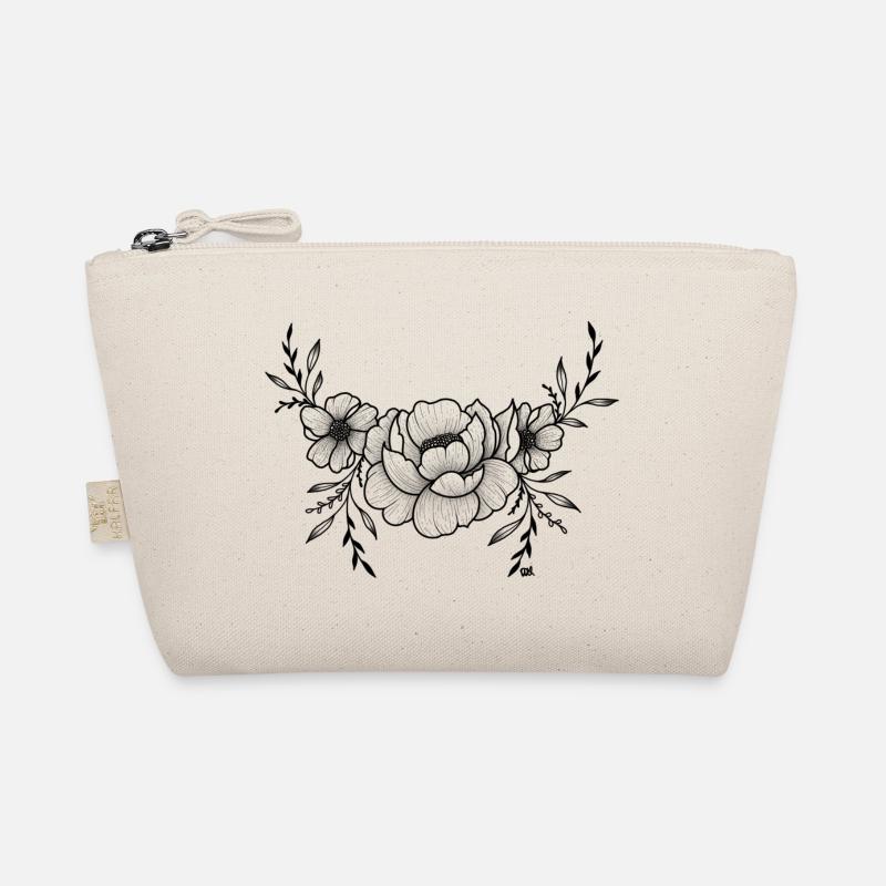 Semicircle peonies Organic Pouch
