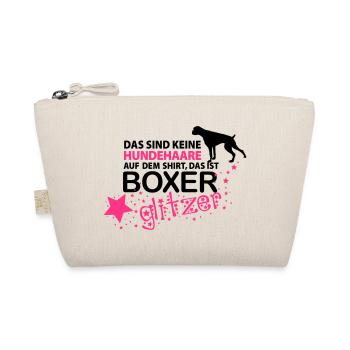 Boxer Glitzer - Bio-Täschchen - Natur - Vorne