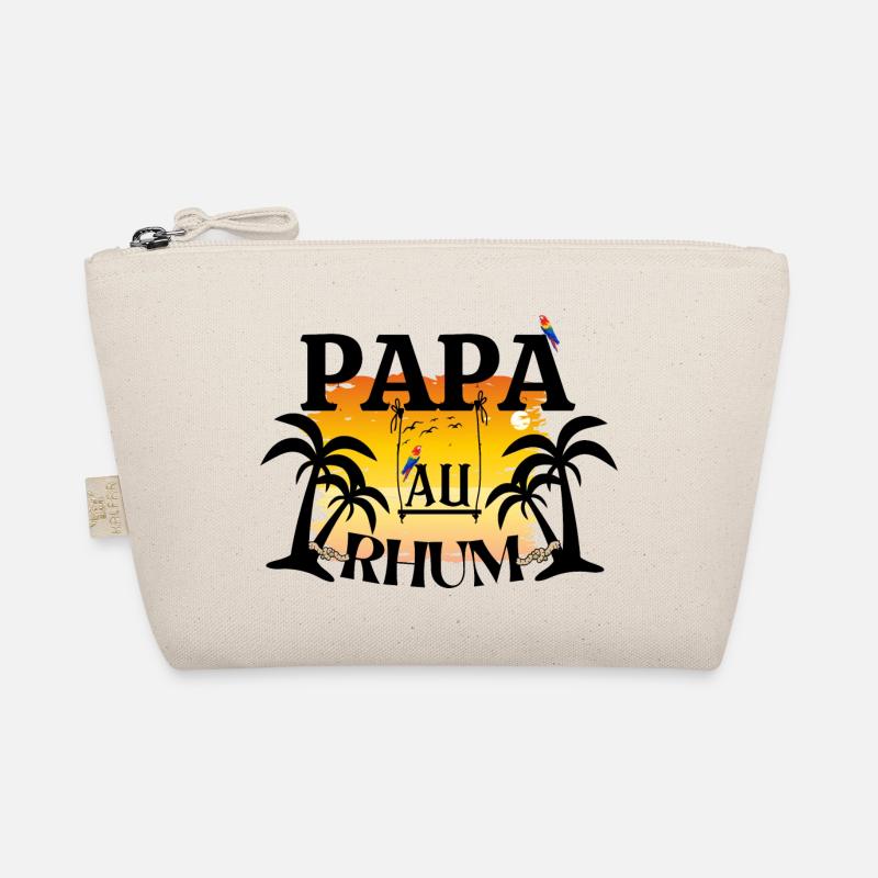 PAPA AT RHUM gift idea humor quote Organic Pouch