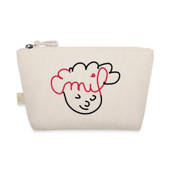 Emil Face Drawing - Organic Pouch - nature - Front