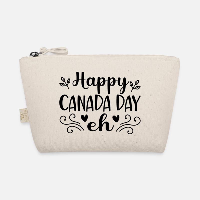 glücklich canada tag eh - Bio-Täschchen - Natur