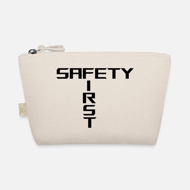 Safety First | Black - Organic Pouch - nature