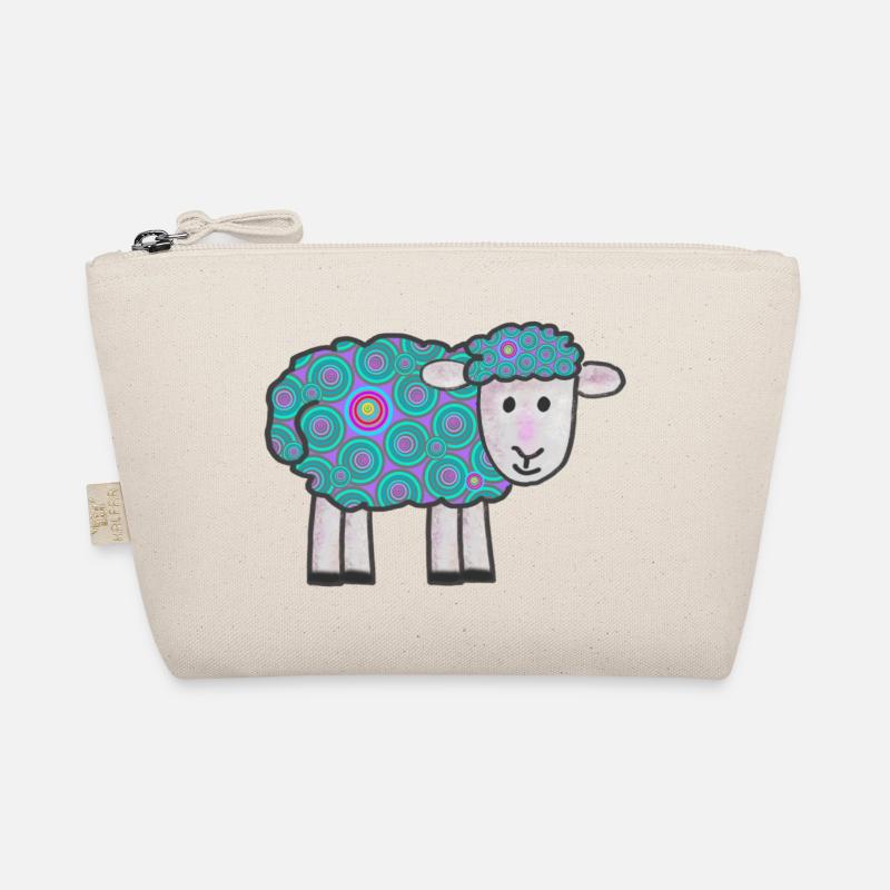 Spiral Sheep Pattern Organic Pouch
