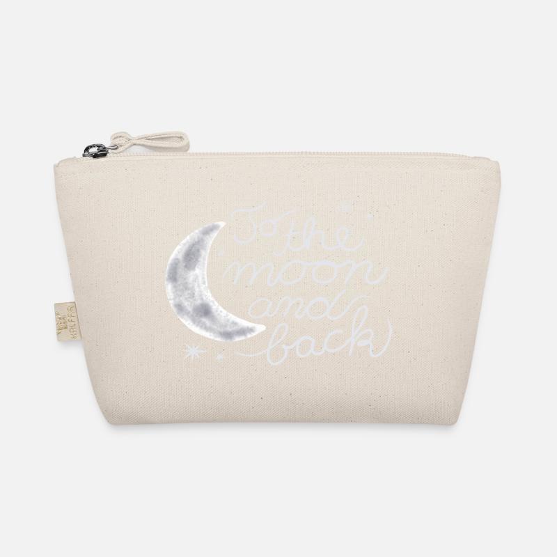 Love you to the moon and back - Bio-Täschchen - Natur