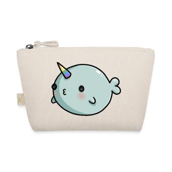 Sweet Narwhal Queer Gay Flag Flag LGBTQ Kawaii - Organic Pouch - nature - Front