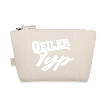 Geiler Typ Mann lustig Geschenk - Bio-Täschchen - Natur - Vorne