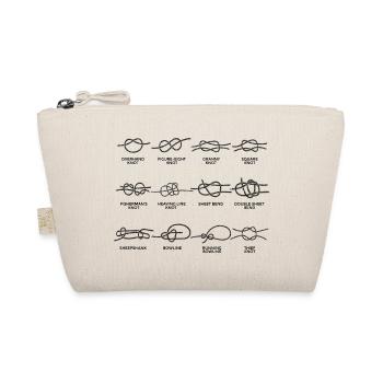 Boote Segeln Knoten Knotenkunde Geschenke - Bio-Täschchen - Natur - Vorne