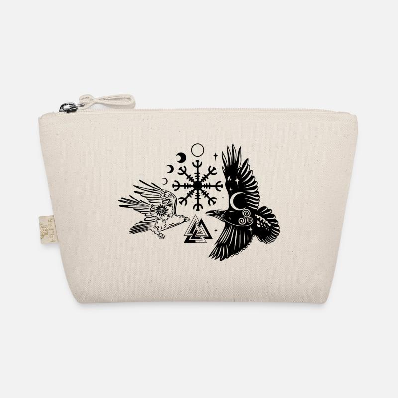 Hugin et Munin avec Vegvisir Valknut Trousse biologique
