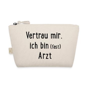 Vertrau mir, ich bin fast Arzt - Bio-Täschchen - Natur - Vorne