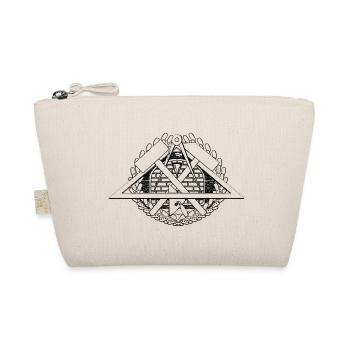 Muster Emblem Symbol Maurer Handwerk. - Bio-Täschchen - Natur - Vorne