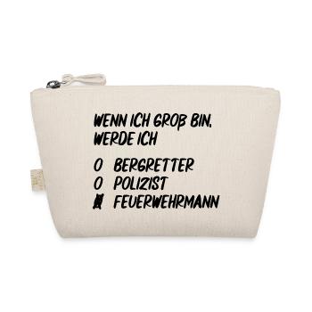 Ich werde Feuerwehrmann - Bio-Täschchen - Natur - Vorne