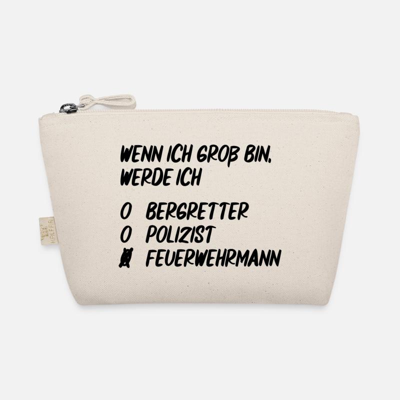 Ich werde Feuerwehrmann - Bio-Täschchen - Natur