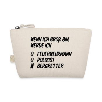 Wenn ich groß bin, werde ich Bergretter - Bio-Täschchen - Natur - Vorne