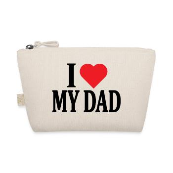 J’adore le design de mon t-shirt de papa fête des pères - Trousse biologique - nature - Devant