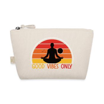 Meditative Sunset with Yoga Silhouette - Organic Pouch - nature - Front