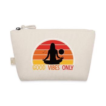 Meditative Woman Sunset Design - Organic Pouch - nature - Front
