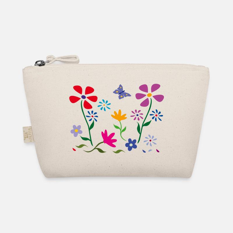 Blumenwiese, Garten, Schmetterling - Bio-Täschchen - Natur