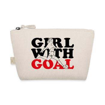 Girl with goal - Organic Pouch - nature - Front
