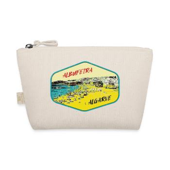 Albufeira Algarve Portugal, beach summer retro sun - Organic Pouch - nature - Front