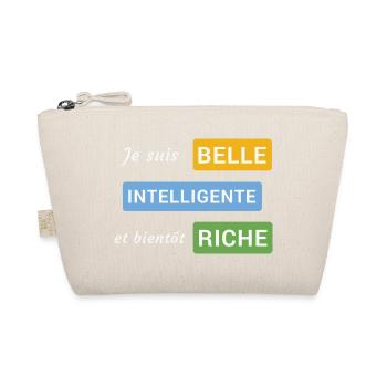 Je suis belle, intelligente et bientôt riche - Trousse biologique - nature - Devant