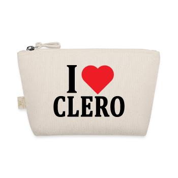 T-shirt I love Clergy t-shirt gift idea - Organic Pouch - nature - Front