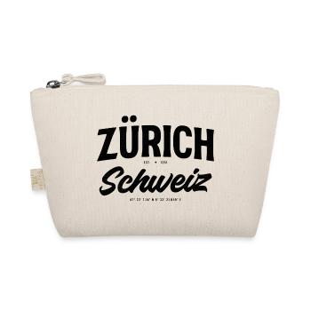Zurich Suisse Design avec coordonnées - Trousse biologique - nature - Devant