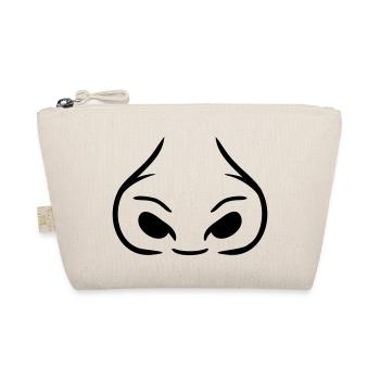 Large nostrils thick nose - Organic Pouch - nature - Front