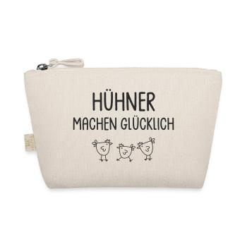Hühner machen glücklich - Bio-Täschchen - Natur - Vorne