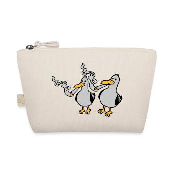 2 Stoner Seagull Friends - Organic Pouch - nature - Front