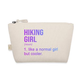 Hiking Girl Noun Definition Hiking Hiker Mountaine - Bio-Täschchen - Natur - Vorne