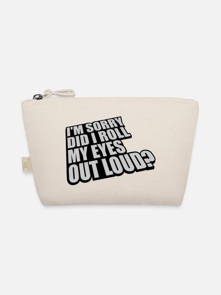 Roll My Eyes Out - Bio-Täschchen - Natur - Vorne