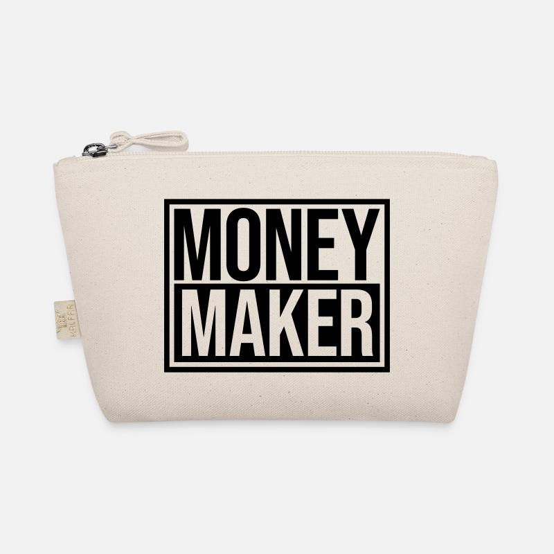 Money Maker Schild Reich - Bio-Täschchen - Natur