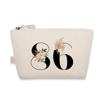 86-jähriges Jubiläum in voller Blüte (Geschenk von 86 Jahren) - Bio-Täschchen - Natur - Vorne