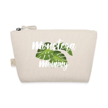 Monstera Mommy Pflanzenmama Pflanzen Geschenk - Bio-Täschchen - Natur - Vorne