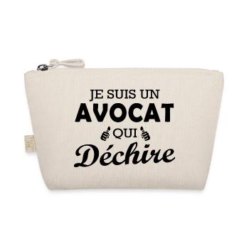 Je suis un avocat qui déchire - Trousse biologique - nature - Devant