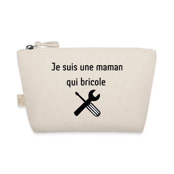 Maman qui bricole | Idée cadeau femme - Trousse biologique - nature - Devant