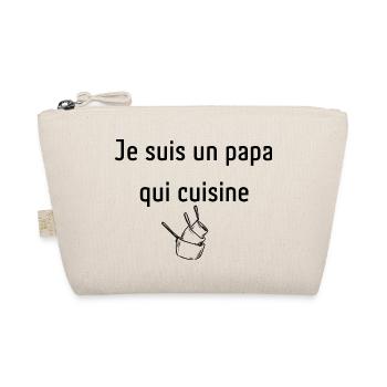 Papa qui cuisine | Idée cadeau homme - Trousse biologique - nature - Devant
