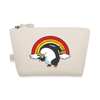 Penguin Gay Pride Transgender Geschenk - Bio-Täschchen - Natur - Vorne