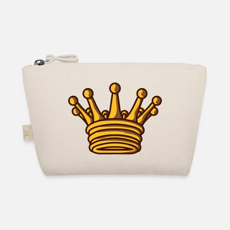 Goldene König Krone Design - Bio-Täschchen - Natur