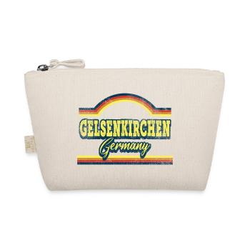 Gelsenkirchen Deutschland Stadt Schrift Vintage - Bio-Täschchen - Natur - Vorne