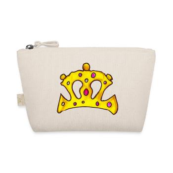Krone König Königin Kaiser Majestät Kinder Design - Bio-Täschchen - Natur - Vorne