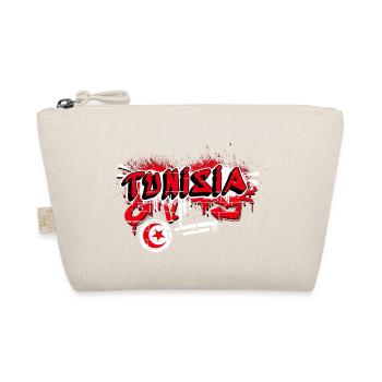Tunisia graffiti flag design - Organic Pouch - nature - Front