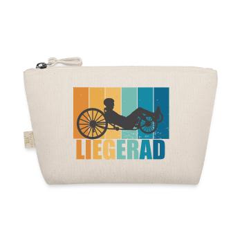 Liegerad Vintage Retro Radsport Bike Geschenk - Bio-Täschchen - Natur - Vorne