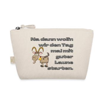 Gute Laune In Den Tag - Bio-Täschchen - Natur - Vorne