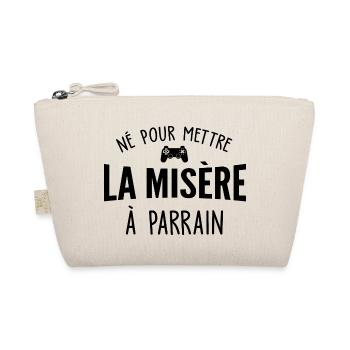 né pour mettre la misère à parrain / enfant gamer - Trousse biologique - nature - Devant