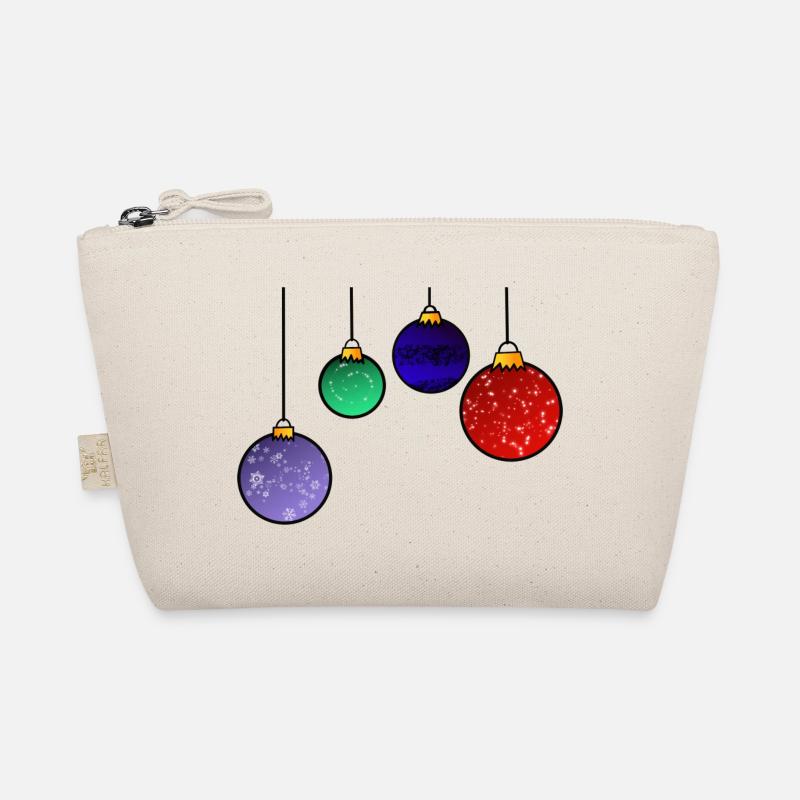 Christbaumkugeln - Weihnachtsdeko - Bio-Täschchen - Natur