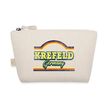 Krefeld Germany City Font Vintage Retro - Organic Pouch - nature - Front