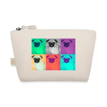 Pop Art Dog Design - Organic Pouch - nature - Front