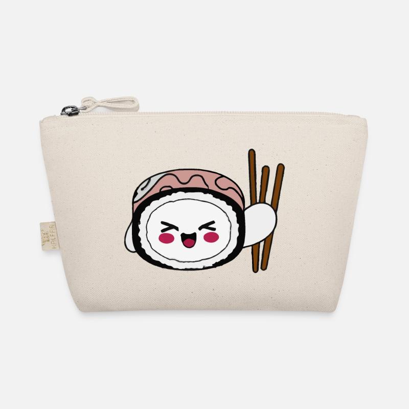 Sushi with a cute face Organic Pouch